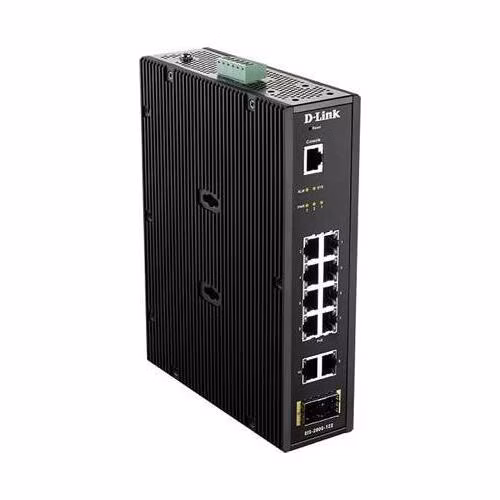 D-Link DIS-200G-12S 12 Port L2 Industrial Smart Managed Switch with 10 x 1GBaseT(X) ports &amp; 2 x SFP ports