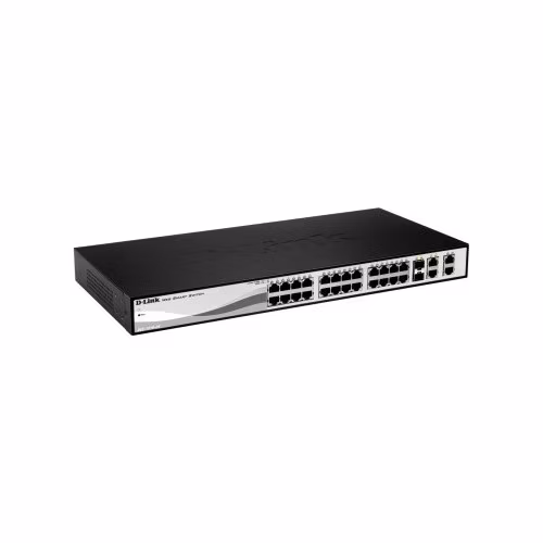 D-Link DGS-1210-28MP L2/L3 Smart+ PoE switch, 24x GbE PoE+, 4x RJ45/SFP, PoE 370W
