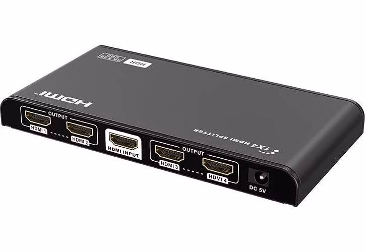 XtendLan HDMI distribucní rozbocovac, 1 vstup / 4 výstupy, 4k@60Hz