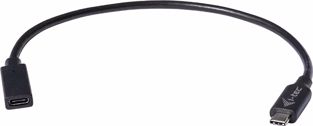 i-tec prodlužovací kabel USB 3.1 (Type-C)/ přenos obrazu až 4K / 60 Hz/ černý/ 30cm