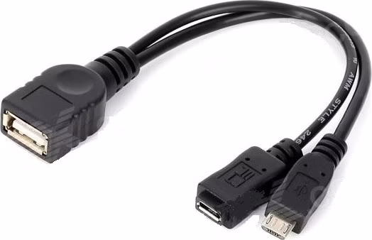 PREMIUMCORD USB redukčný kábel USB A/samica+Micro USB/samica - Micro USB/samica OTG