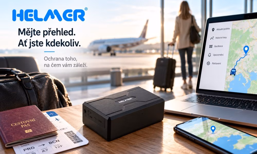HELMER GPS lokátor LK 541 4G/ pro sledování automobilů, zavazadel a dalších cenných předmětů/ podpora 4G LTE i 2G