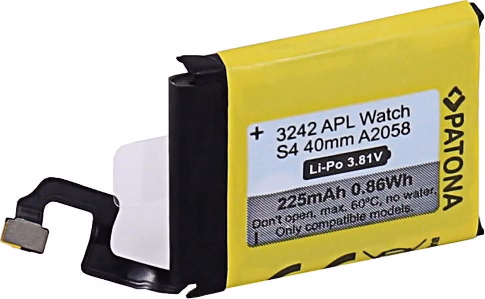 PATONA baterie pro chytré hodinky Apple Watch 4  225mAh A2058 40mm