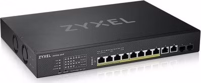 ZyXEL XS1930-12HP, 8-port Multi-Gigabit Smart Managed PoE 375Watt 802.3BT Switch, 2x 10GbE, 2 SFP+ Uplink