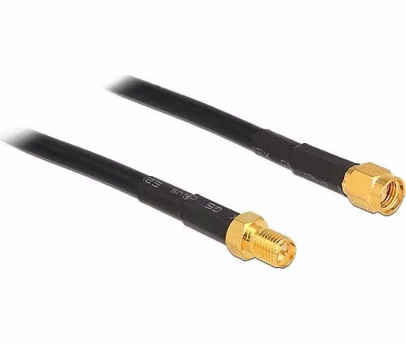 Delock Antenna Cable RP-SMA plug > RP-SMA jack CFD200 3 m low loss