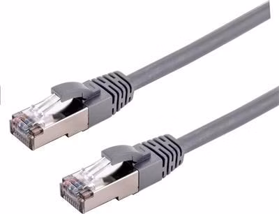 Kabel C-TECH patchcord Cat6a, S/FTP, šedý, 2m