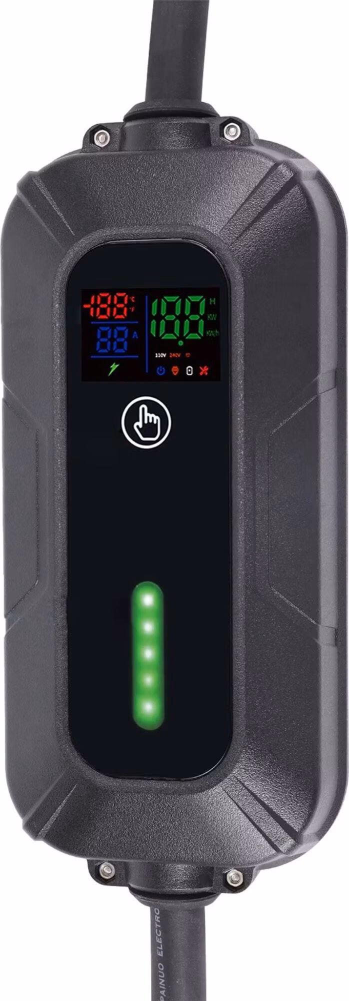 Platinet prenosná EV nabíjačka PPC32AT 11kW (16A), CEE 5-pin/Type 2, dĺžka 5m, Home Line, s adapté