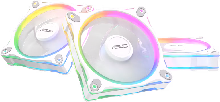 ASUS PRIME MR120 FAN ARGB REVERSE WHITE 3IN1 set 3x ventilátor 120mm