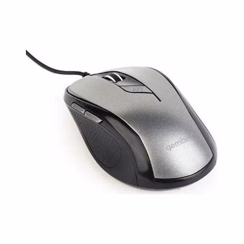 Gembird Myš MUS-6B-01, černo-stříbrná, USB