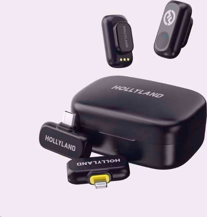 Hollyland LARK A1 Combo with USB-C RX + Lightning RX + Charging Case