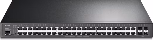 Omada 52-Port Gigabit L2+ Managed Switch with 48-Port PoE+ PORT: 48× Gigabit PoE+ Ports, 4× Gigabit SFP Slots, RJ45/Micr
