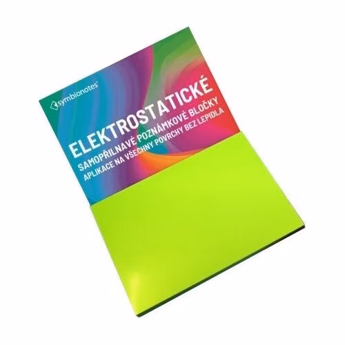 SYMBIO elektrostatické poznámkové bločky Symbionotes/ 190x100 mm/ zelené/ 100 pack
