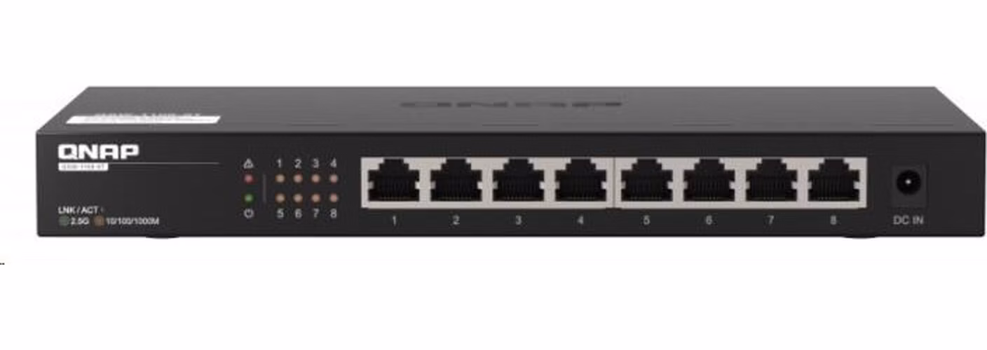 QNAP switch QSW-1108-8T (8x2,5GbE,fanless)