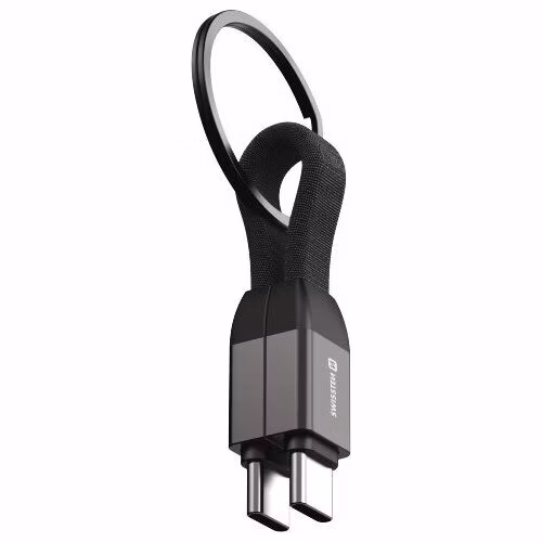 SWISSTEN MAGNETICKÝ KEYCHAIN KABEL USB-C / USB-C 9,7 CM