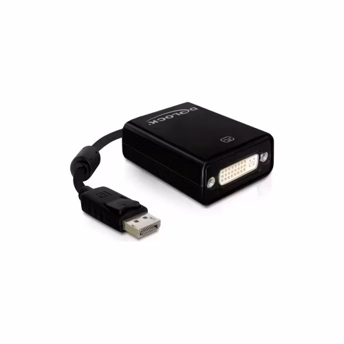 Delock adaptér DisplayPort (samec) na DVI 24+5 (samice), černý