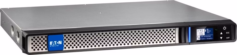 EATON UPS 5P 650i G2, 650VA, 1/1 fáze, rack 1U, Li-Ion baterie