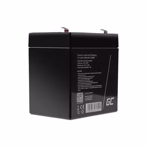 Green Cell AGM VRLA 12V 4Ah maintenance-free battery for boats, scooters, camper vans, wheelchairs, lawnmower