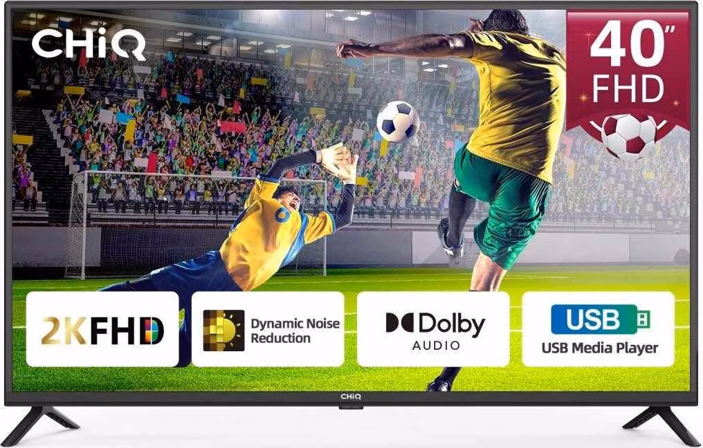 BAZAR - CHiQ L40G5W TV 40", FHD, klasická TV, ne-smart, Dolby Audio - Poškozený obal (Komplet)