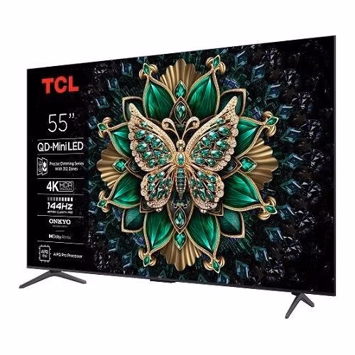 TCL 55C6K SMART TV 55" QLED/4K UHD/Mini LED/144Hz/4xHDMI/USB/LAN/GoogleTV