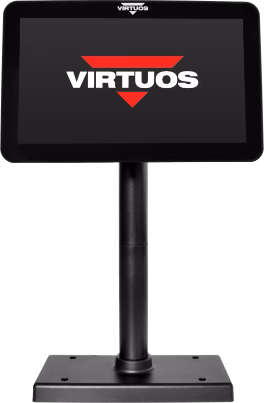 10,1" LCD farebný zákaznícky monitor Virtuos SD1010R, USB, čierny
