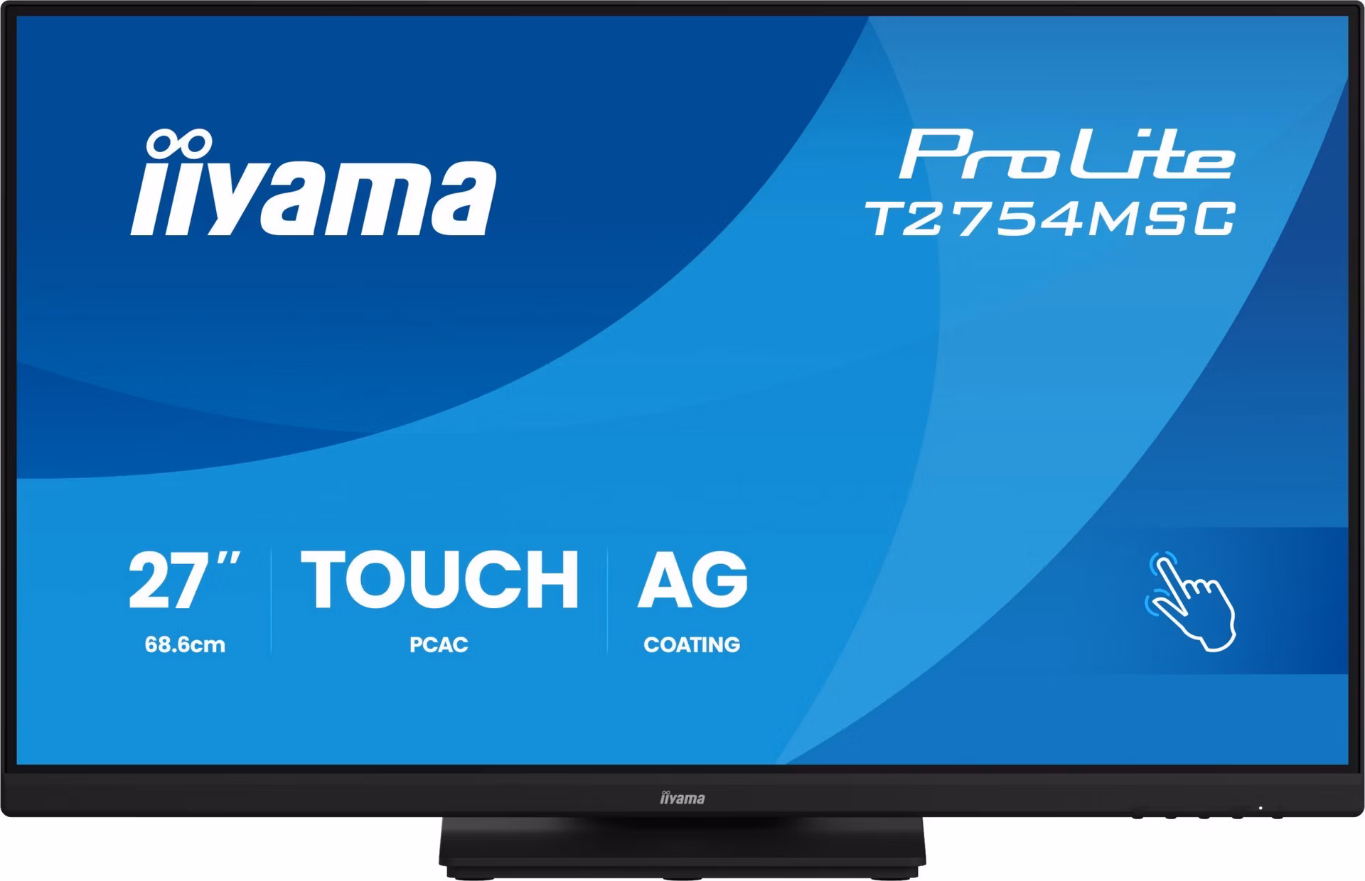 27" iiyama T2754MSC-B2AG: IPS, FHD, AG, 10P, HDMI, repr