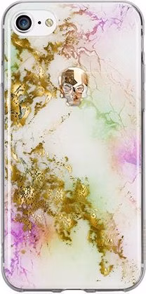 Swarovski kryt Treasure pre iPhone 8 - Unicorn/Gold Skull