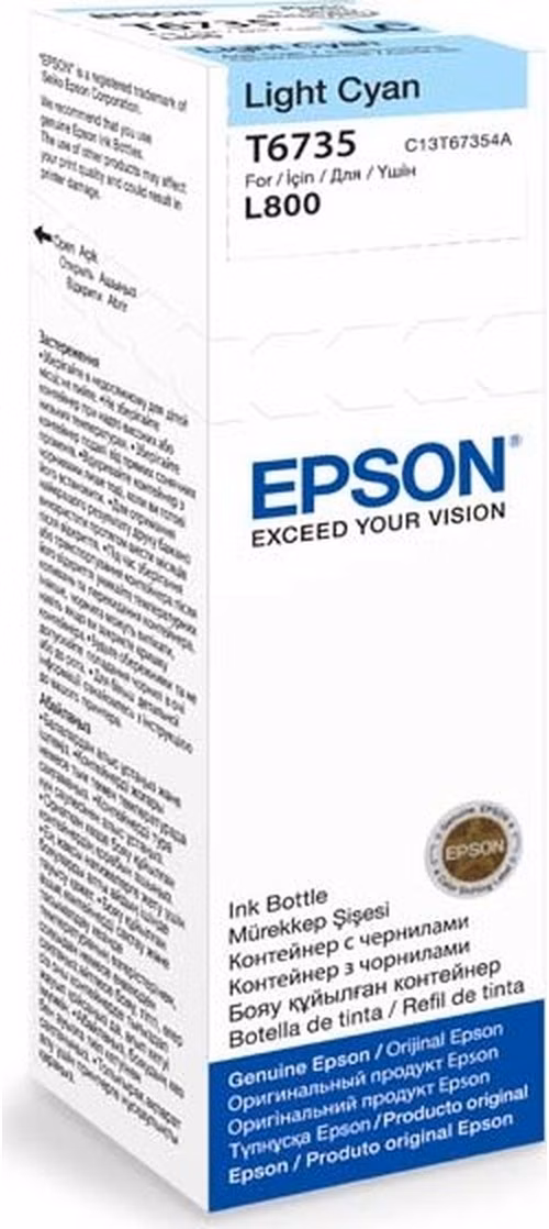 Atramentová tyčinka EPSON T6735 Light Cyan ink container 70ml pre L800/L1800