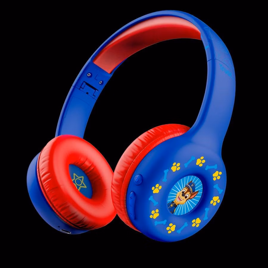TRUST bezdrátová sluchátka Nouna Tlapková Patrola, Bluetooth, Modrá