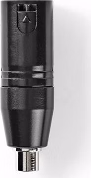 Nedis COTP15930BK - XLR Adaptér | XLR 3kolíková Zástrčka – RCA Zásuvka | 1 Kus | Kovový