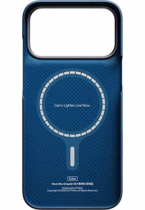Pitaka kryt Edge Case Argyle pre iPhone 18 Pro Max - Abyss Blue