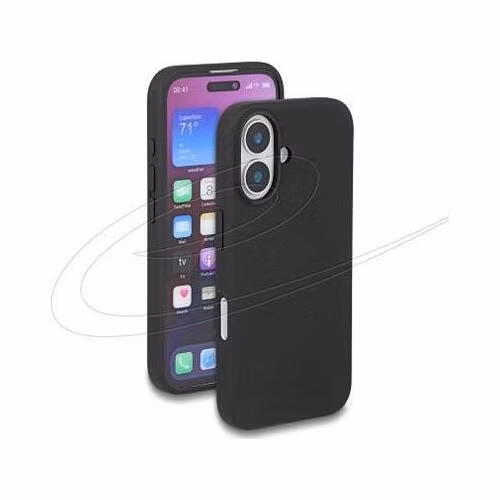 Delock Ochranné pouzdro na iPhone 16 vyrobené z na dotek hebkého silikonu, černé