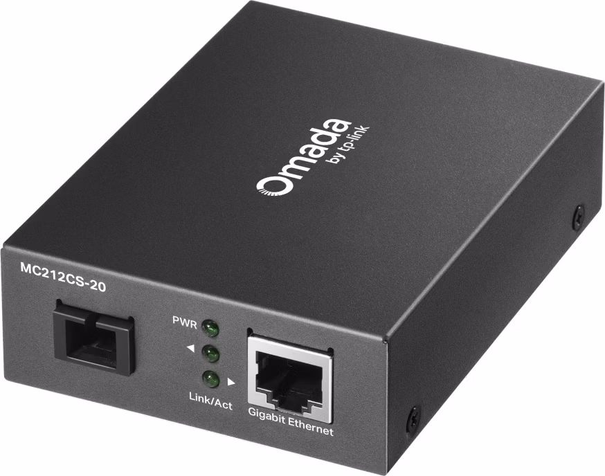 TP-Link OMADA MC212CS-20 WDM media konvertor (1xGbE,1x simplex SC/UPC, SM, 1310/1550nm, 20km)