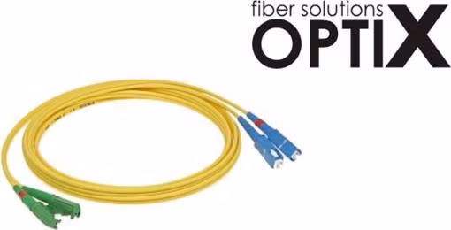 OPTIX E2000/APC-SC optický patch cord 09/125 1m G657A