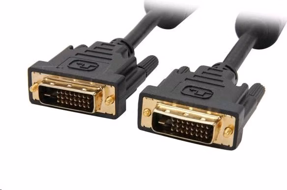 C-TECH  Kabel přípojný  DVI-DVI, M/M,  1,8m DVI-D, dual link