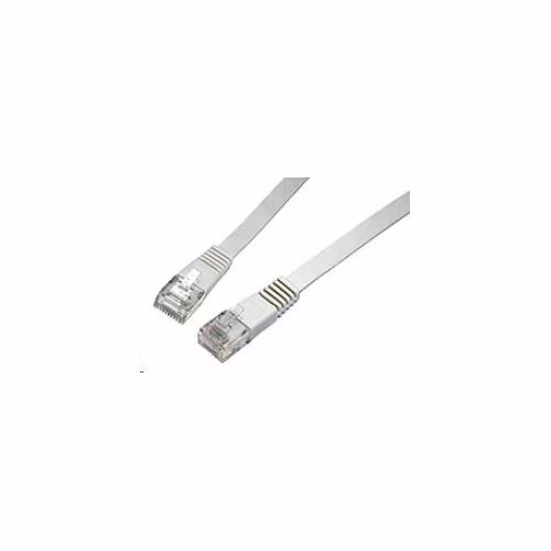 Solarix Patch kábel plochý CAT6 UTP LSOH 10 m sivý, odolný proti zasekávaniu C6-111GY-10MB