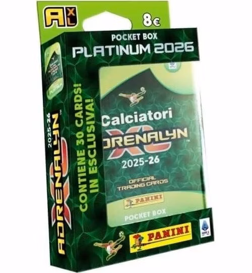PANINI Serie A 2025/2026 ADRENALYN plechová krabička (pocket)