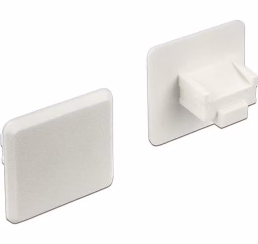 Delock Prachová záslepka pro RJ45 samice bez uchopení 10 kusů bílá