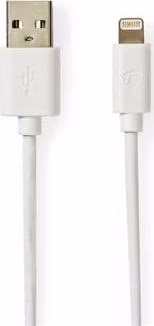 Nedis CCBW39300WT20 - Synchronizační a nabíjecí kabel | Apple Lightning 8-pin Zástrčka - USB A Zástrčka | 2 m | Bílá barva