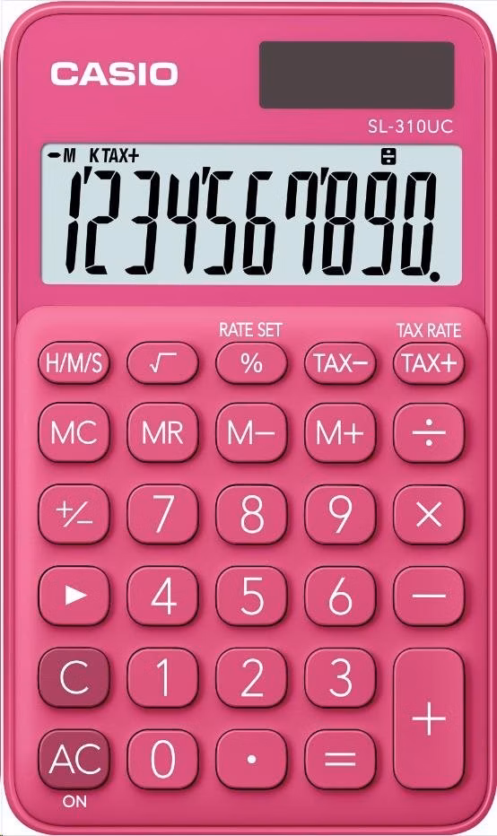 CASIO kalkulačka SL 310UC RD, Kapesní kalkulátor