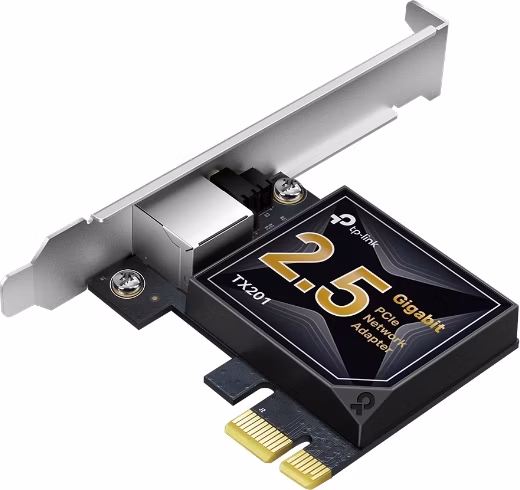 2.5 Gigabit PCI Express Network Adapter SPEC: PCIe 2.1 ×1 FATURE: Support 2.5/1 Gbps and 100 Mbps Network Standards