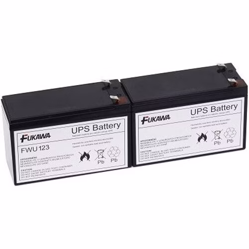 FUKAWA olověná baterie FWU123 do UPS APC/ výměnná sada za RBC123