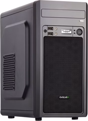 EVOLVEO M2, case mATX, 2x USB2.0 / 1x USB3.0 / 2x 120mm LED / 1x 140mm/ černý