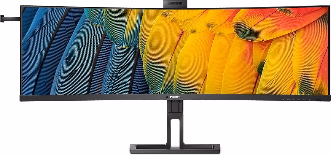 Philips LCD 45B1U6900CH 44,5" zakřivený VA/5120x1440@75Hz/4ms/450cd/2xHDMI/DP/4xUSB/USB-C dock/RJ45/Webcam/Repro/HAS