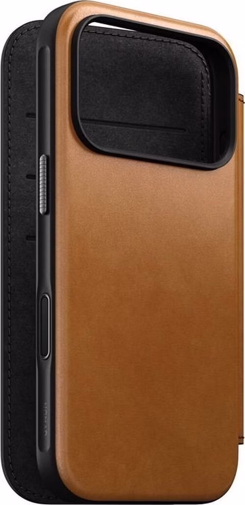 Nomad puzdro Modern Leather Folio Magsafe pre iPhone 17 Pro - English Tan