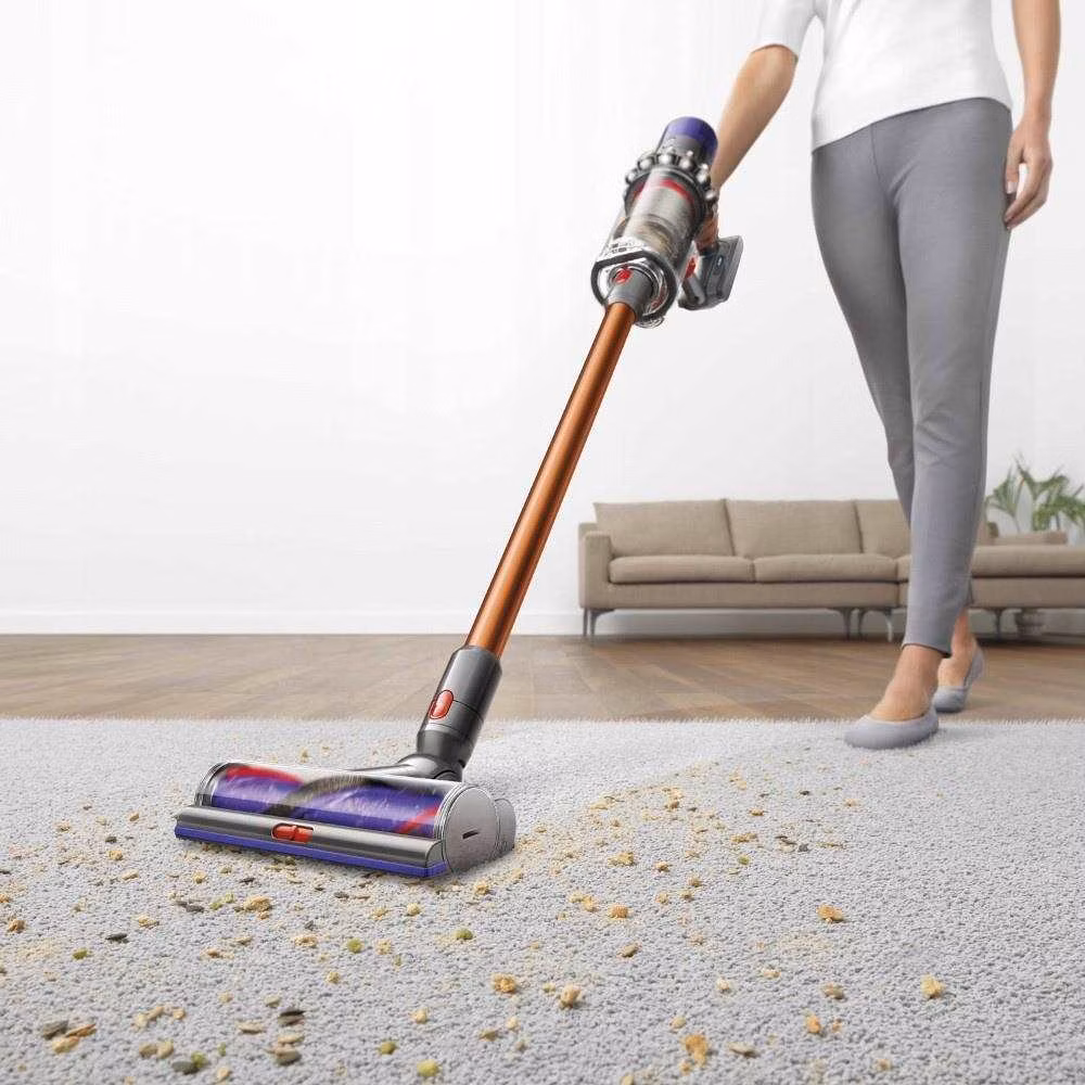 Dyson V10 Absolute 2023 akumulátorový vysavač, tyčový, cyklónový, HEPA filtr, 3 úrovně sání, LED indikátory