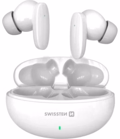 Swissten bluetooth TWS sluchátka Sonic - bílá