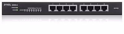 Zyxel GS1915-8 8-portový gigabitový webový inteligentný prepínač, 8x gigabit RJ45, bez ventilátora