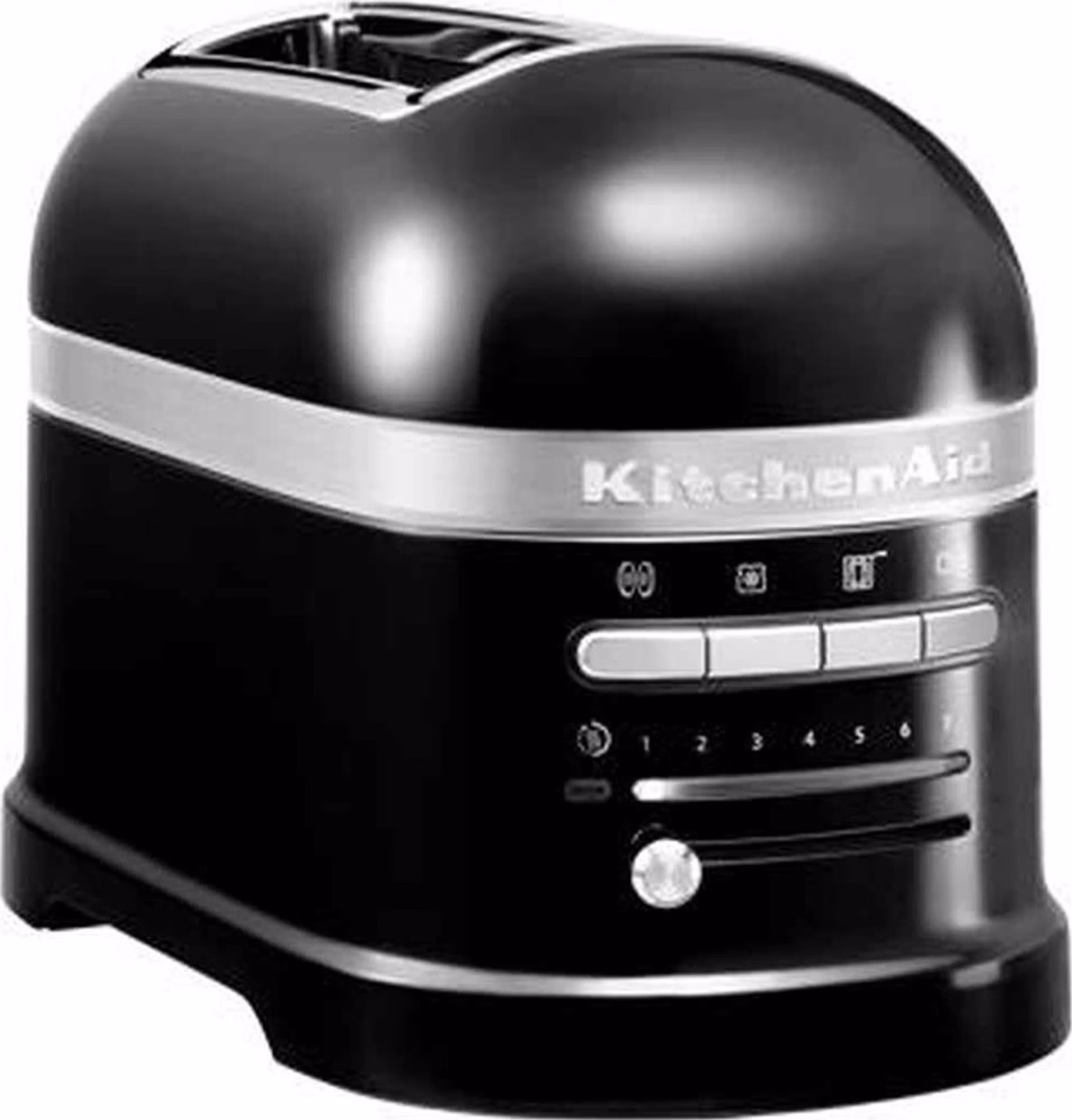 KitchenAid Artisan 5KMT2204EOB toustovač lesklá černá, 2 topinky, auto senzor, 7 stupňů, bagel, rozmrazování