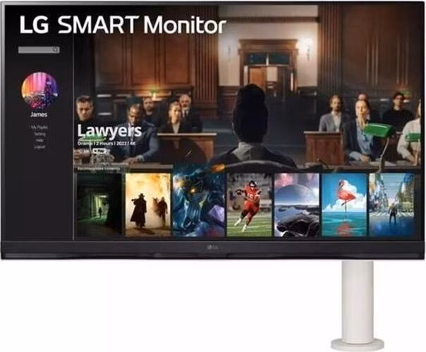 LG 32SQ780S-W.AEU 31,5" VA 3840x2160/5ms/Smart/WebOS/2xHDMI/USB-C/3xUSB/LAN/Wi-Fi/65Hz/pivot/repro