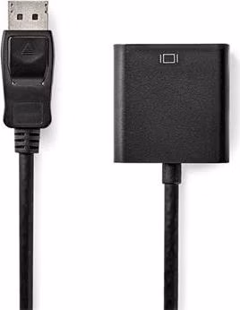 Nedis CCGB37351BK02- VGA kabel| DisplayPort Zástrčka - VGA Zásuvka | 0,2 m | Černá barva